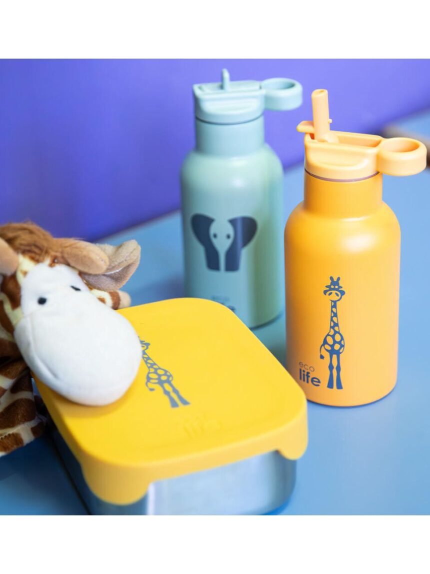 Ecolife παγούρι kids thermos animals 350ml giraffe 33-bo-2016 - Ecolife