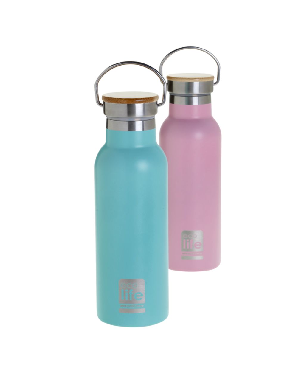 Ecolife μπουκάλι θερμός bamboo lid 500ml blue 33-bo-3044 - Ecolife