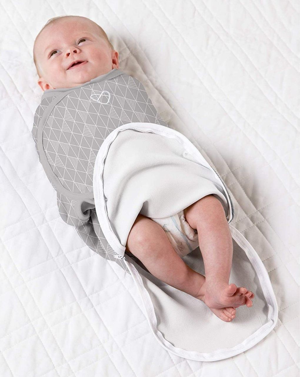 Swaddleme™ by ingenuity™  πάνα αγκαλιάς whisper quiet art deco 0.5 tog 0-3m 58816 - Swaddleme