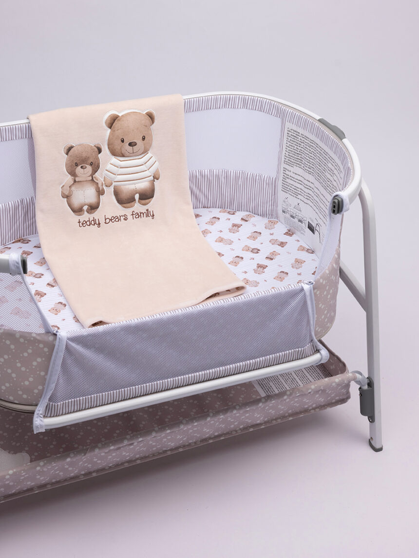 βρεφική σενίλ κουβέρτα teddy bears για λίκνο/πορτ-μπεμπέ - Prénatal