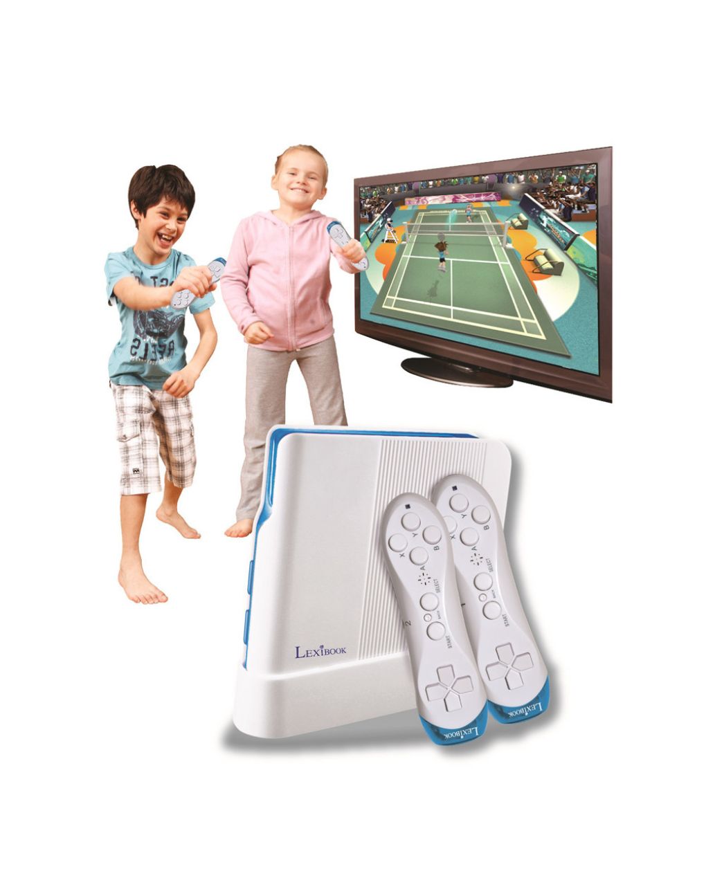 Lexibook tv console plug n' play motion - 2 wireless controllers 221 games 25.jg7425 - LEXIBOOK