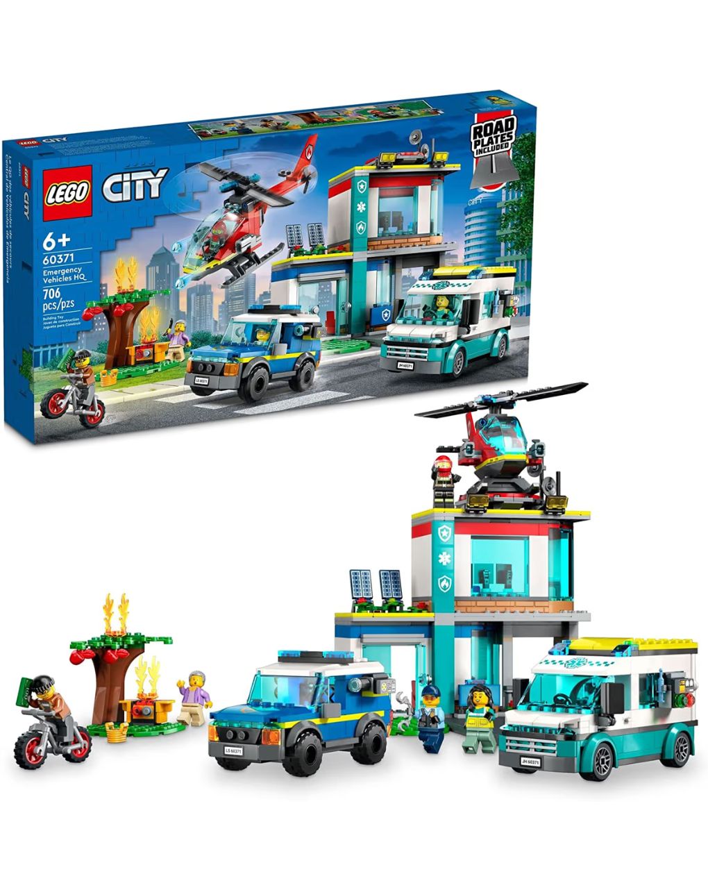 Lego city police emergency vehicles hq 60371