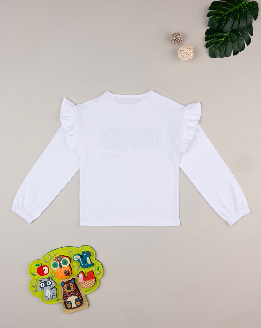 παιδική μπλούζα λευκή love για κορίτσι - Prénatal