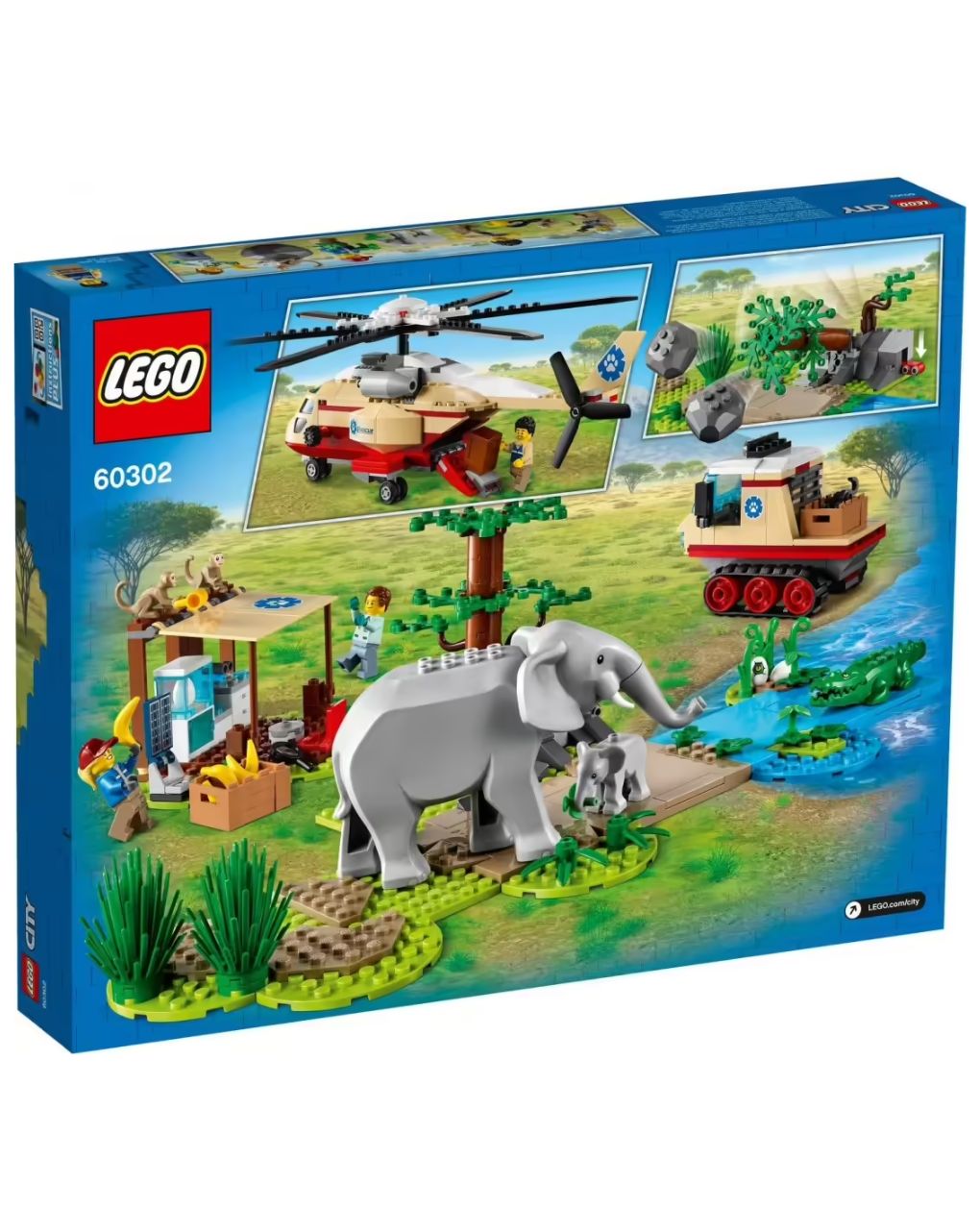 Lego city wildlife επιχείρηση διάσωσης άγριων ζώων  60302 - Lego City