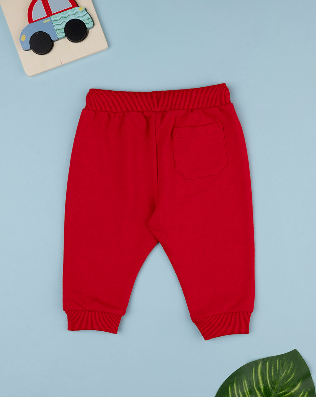 βρεφικό παντελόνι φόρμας κόκκινο για αγόρι - Prénatal