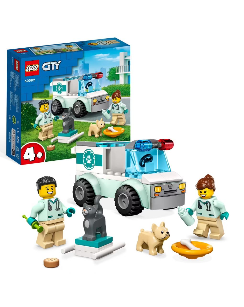 Lego city great vehicles vet van rescue 60382