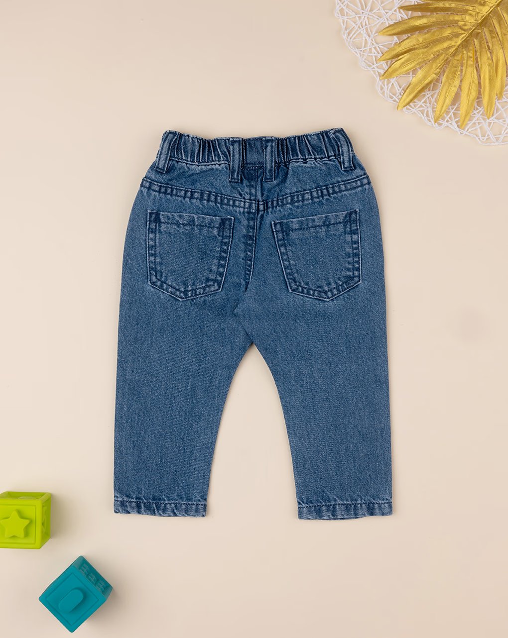 βρεφικό τζιν παντελόνι μπλε για αγόρι - Prénatal