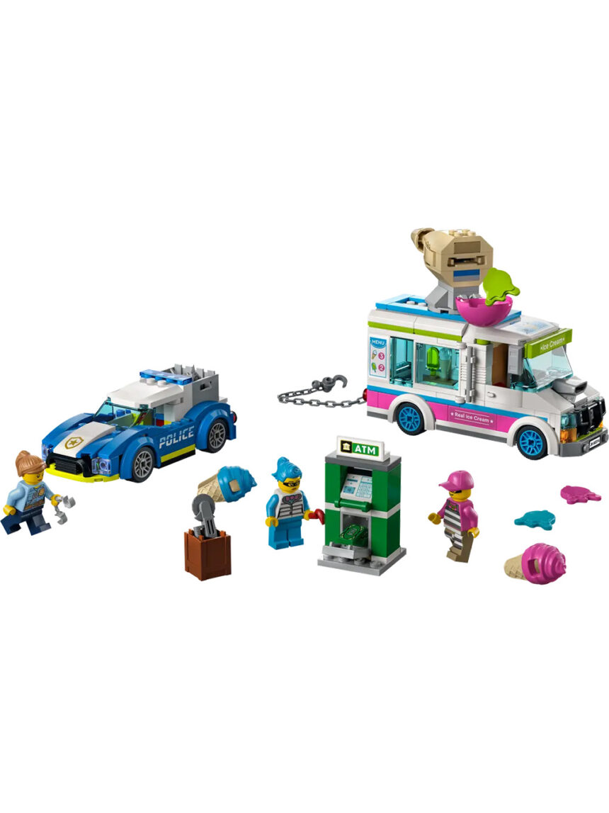 Lego city police αστυνομική καταδίωξη φορτηγού παγωτών 60314 - Lego, Lego City