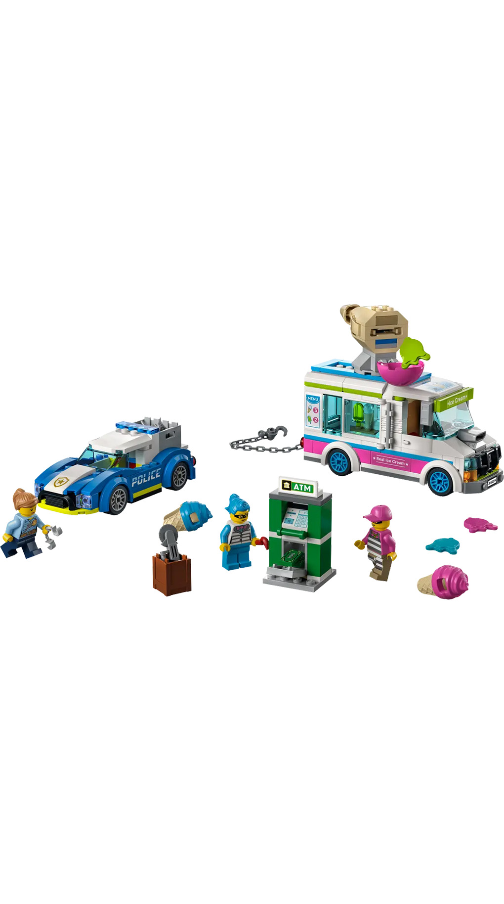 Lego city police αστυνομική καταδίωξη φορτηγού παγωτών 60314 - Lego, Lego City