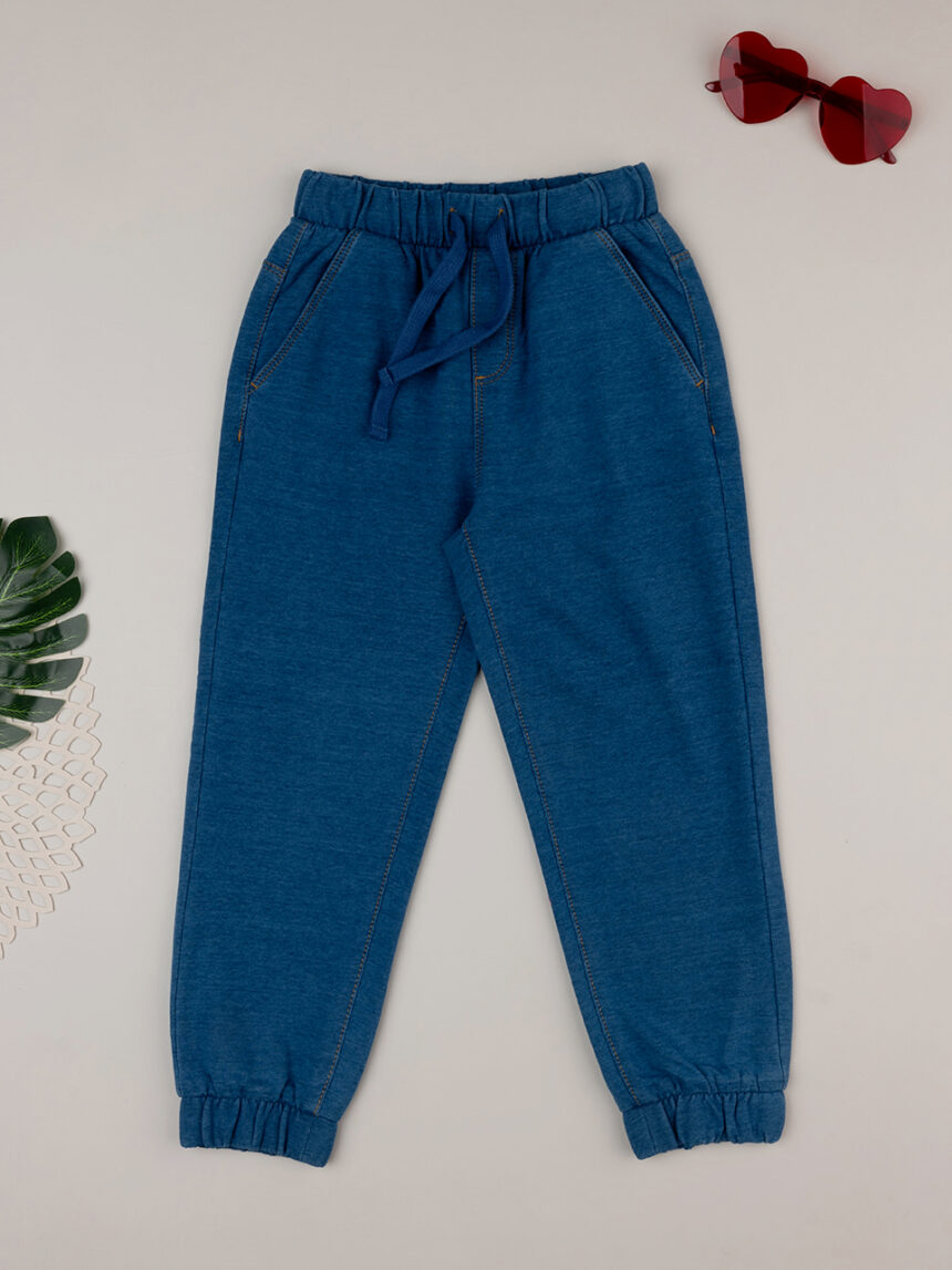 παιδικό τζιν παντελόνι μπλε για αγόρι - Prénatal