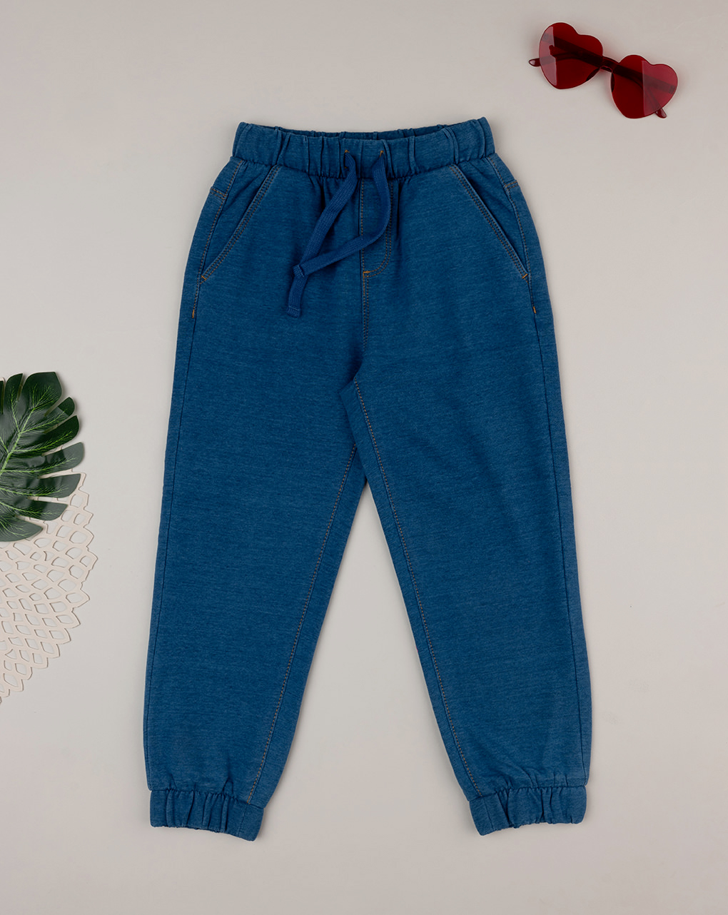 παιδικό τζιν παντελόνι μπλε για αγόρι - Prénatal