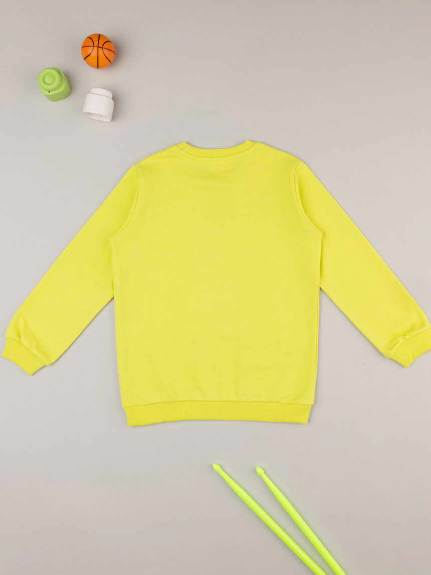 παιδική μπλούζα φούτερ κίτρινη basket για αγόρι - Prénatal