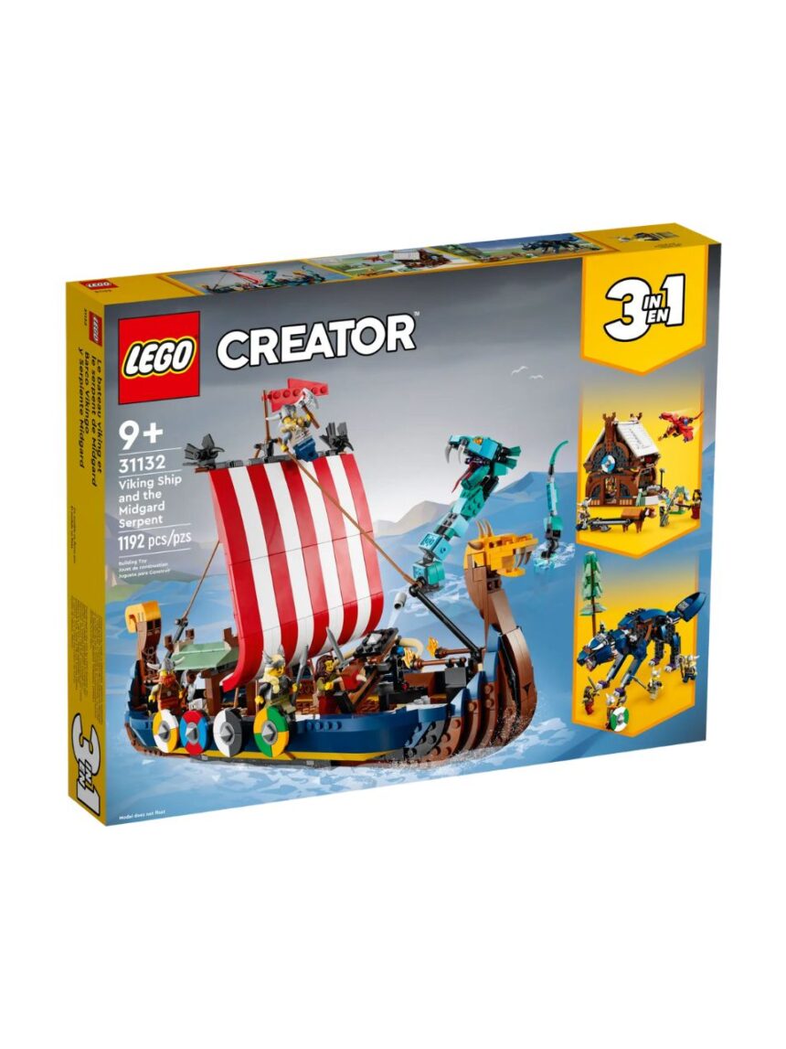 Lego creator 3in1 viking ship & the midgard serpent 31132 - Lego, Lego Creator