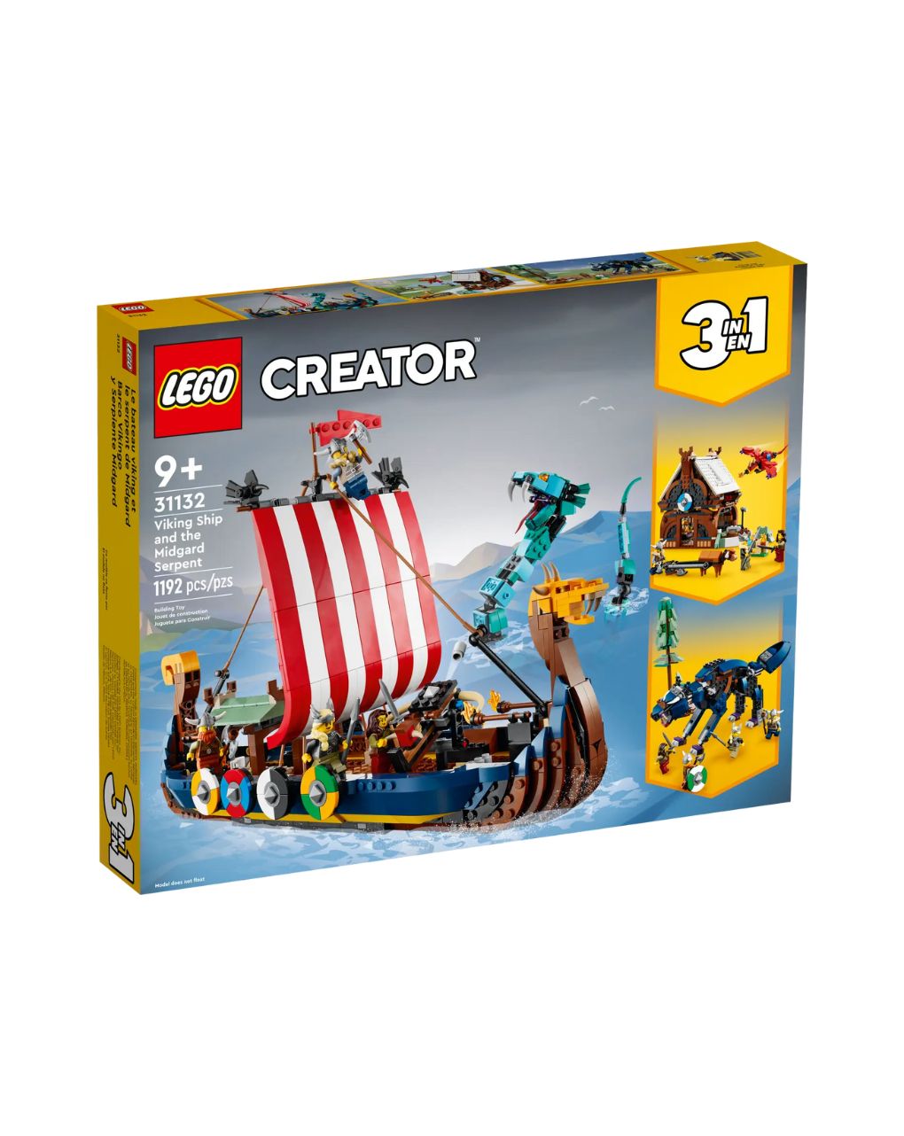 Lego creator 3in1 viking ship & the midgard serpent 31132 - Lego, Lego Creator