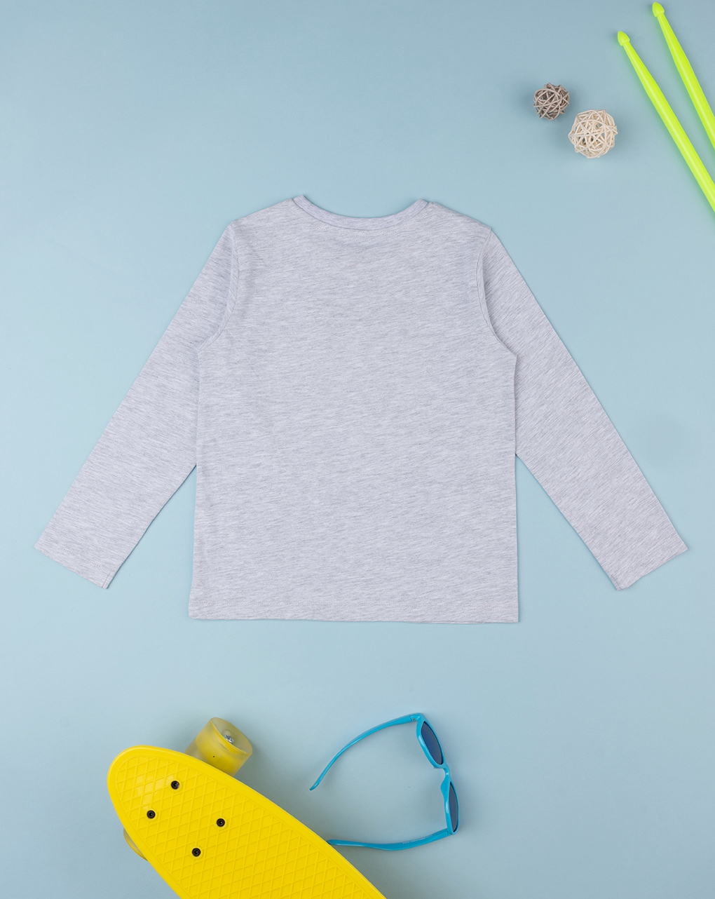 παιδική μπλούζα γκρι skater για αγόρι - Prénatal