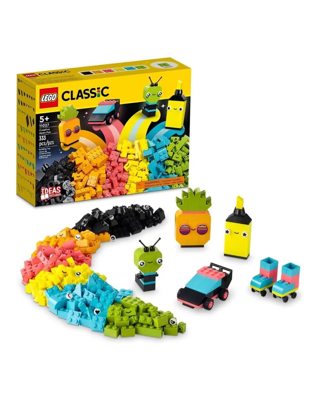 Lego classic δημιουργική διασκέδαση σε νέον χρώματα 11027