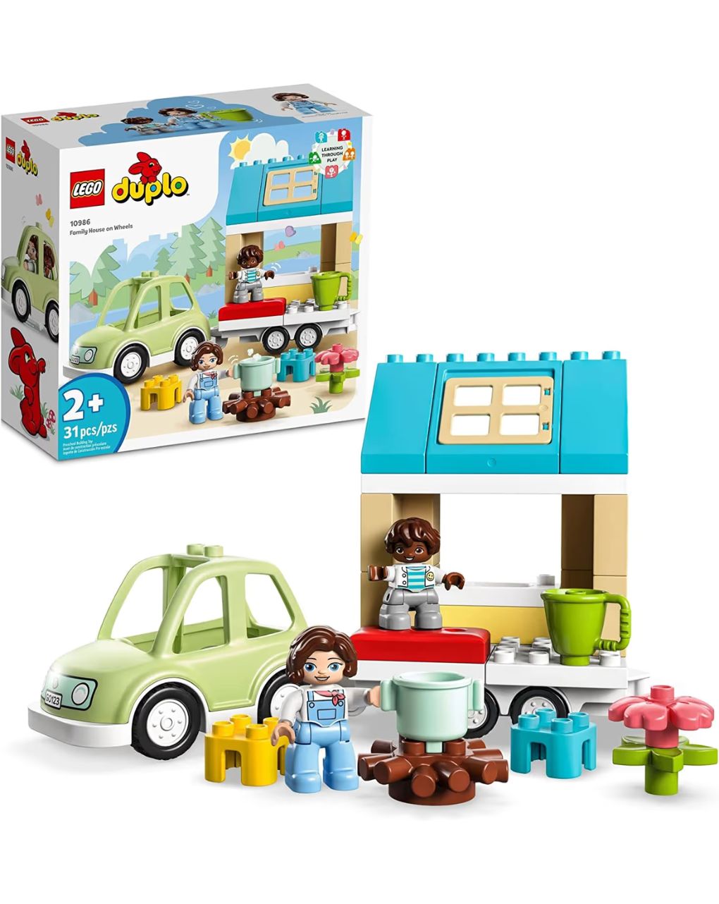 Lego duplo town family house on wheels 10986