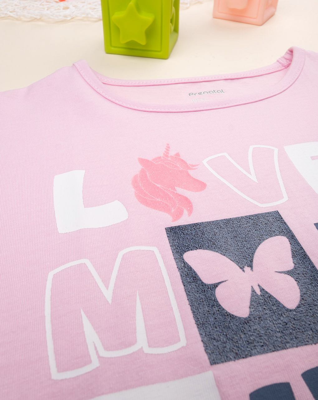 παιδική μπλούζα ροζ love για κορίτσι - Prénatal