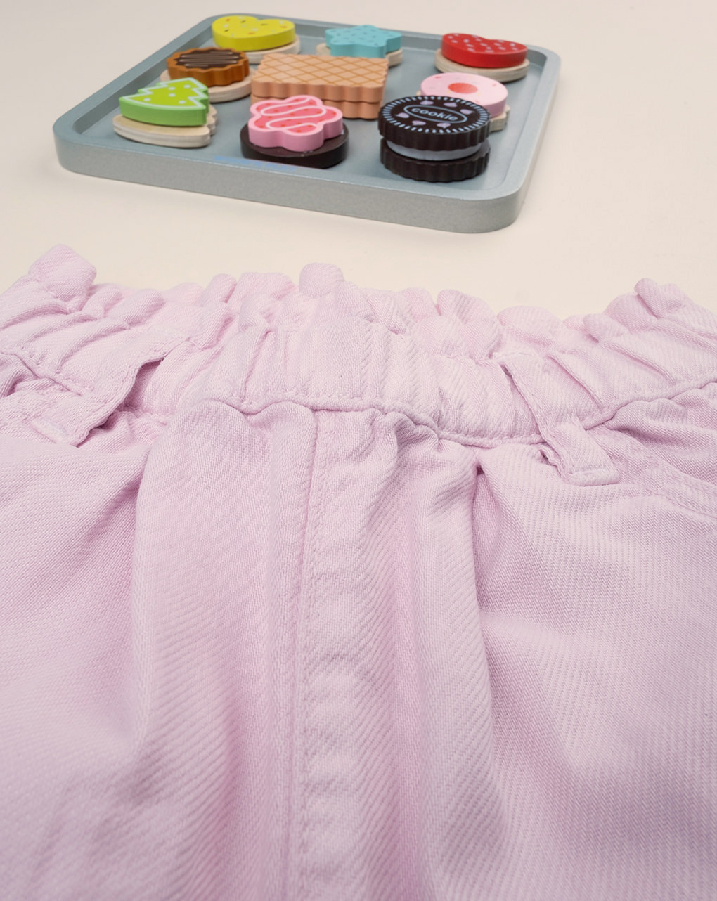 βρεφικό παντελόνι twill ροζ για κορίτσι - Prénatal