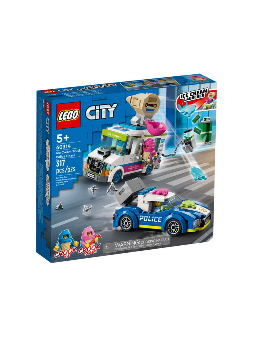 Lego city police αστυνομική καταδίωξη φορτηγού παγωτών 60314 - Lego, Lego City