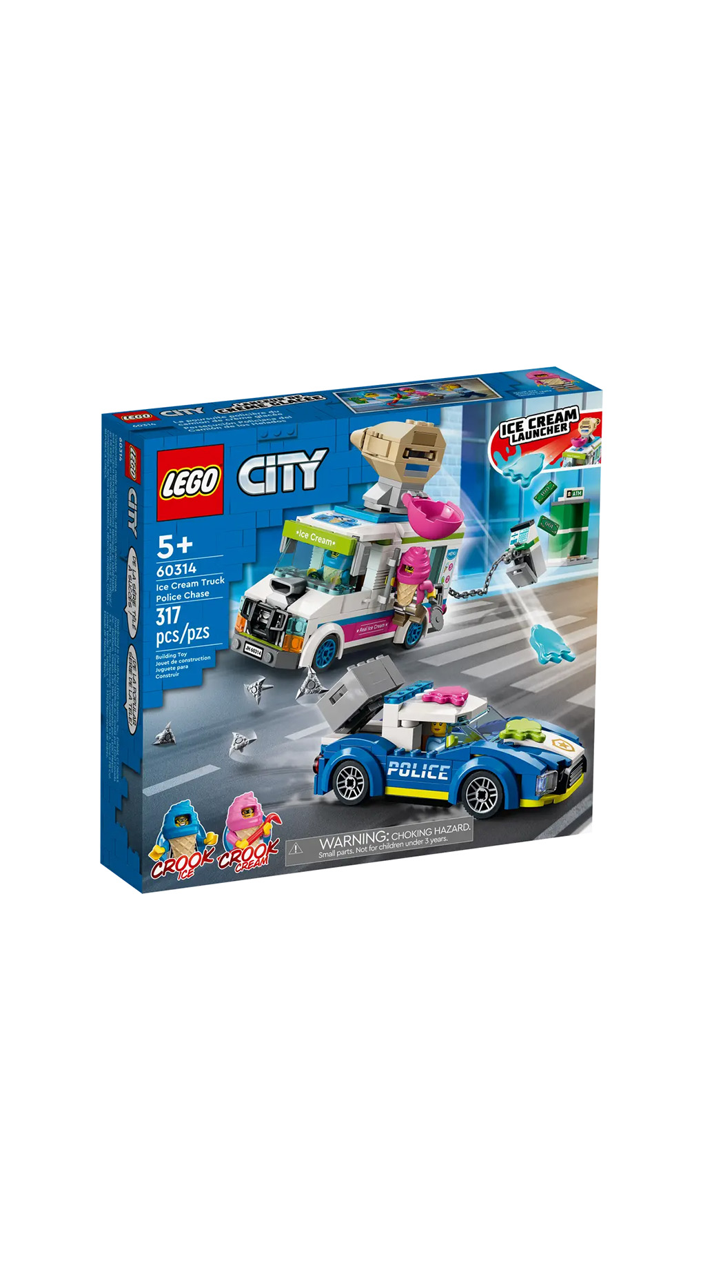 Lego city police αστυνομική καταδίωξη φορτηγού παγωτών 60314