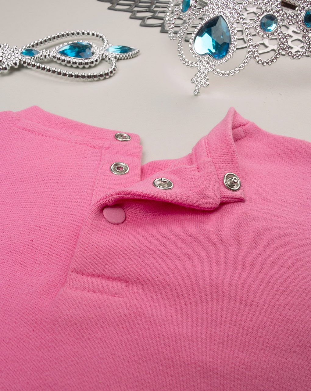 βρεφική μπλούζα φούτερ φούξια happiness για κορίτσι - Prénatal