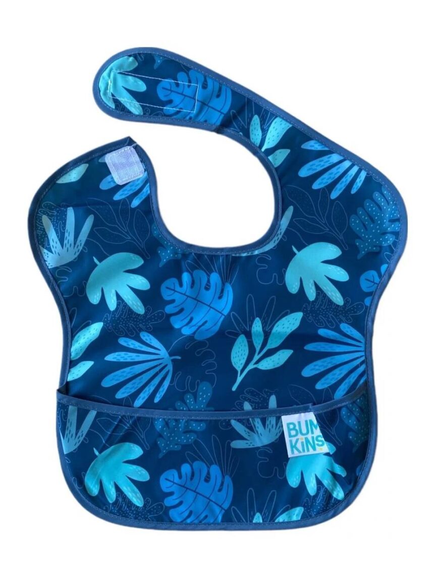 Bumkins αδιάβροχη σαλιάρα 6-24m blue tropic - BUMKINS
