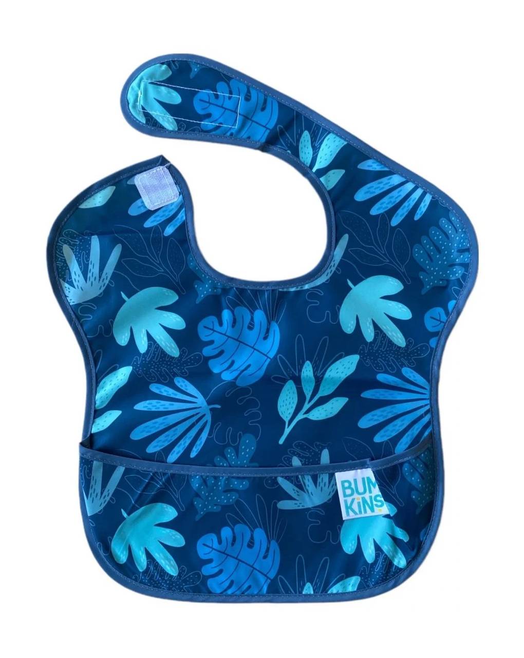 Bumkins αδιάβροχη σαλιάρα 6-24m blue tropic - BUMKINS