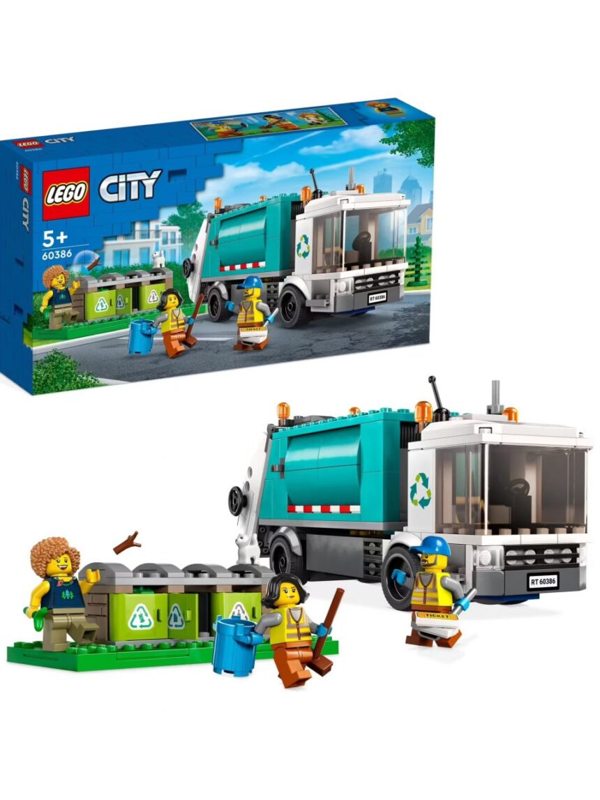 Lego city great vehicles φορτηγό ανακύκλωσης 60386 - Lego, Lego City