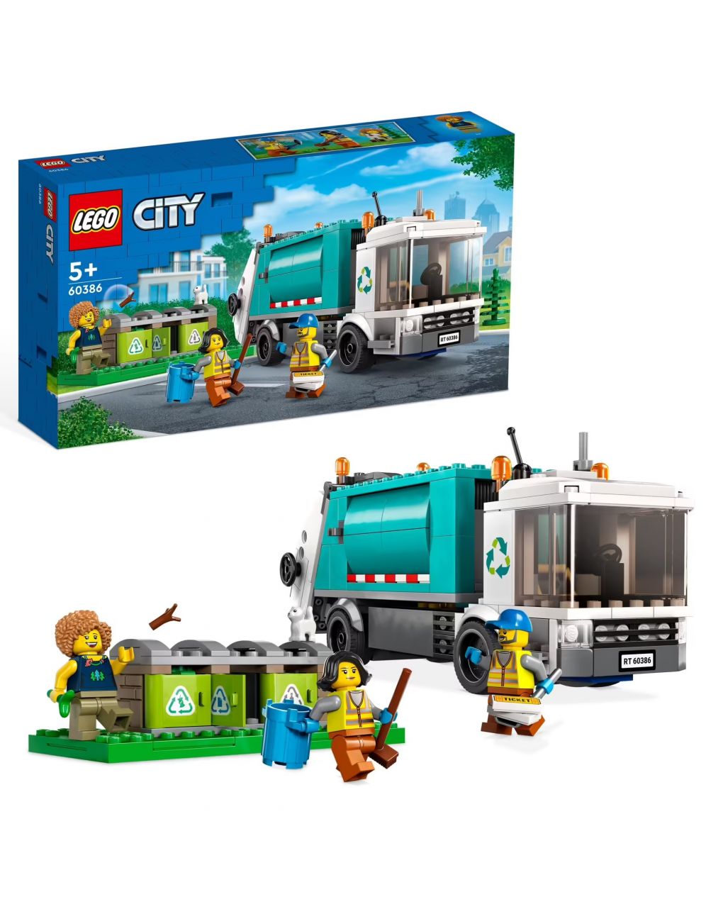 Lego city great vehicles φορτηγό ανακύκλωσης 60386 - Lego, Lego City