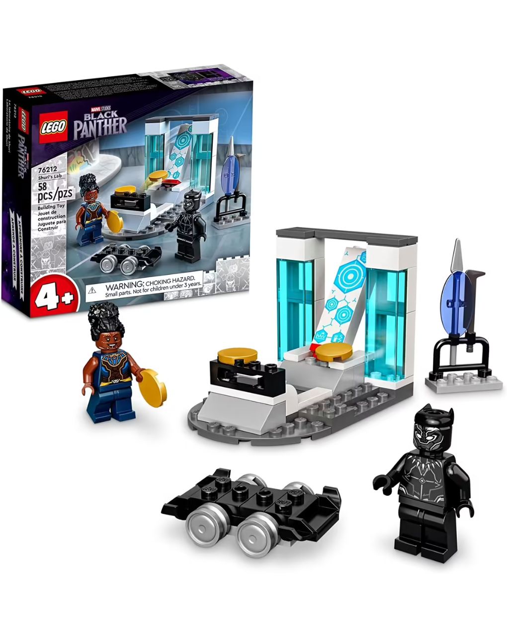 Lego marvel black panther: wakanda forever shuri's lab 76212