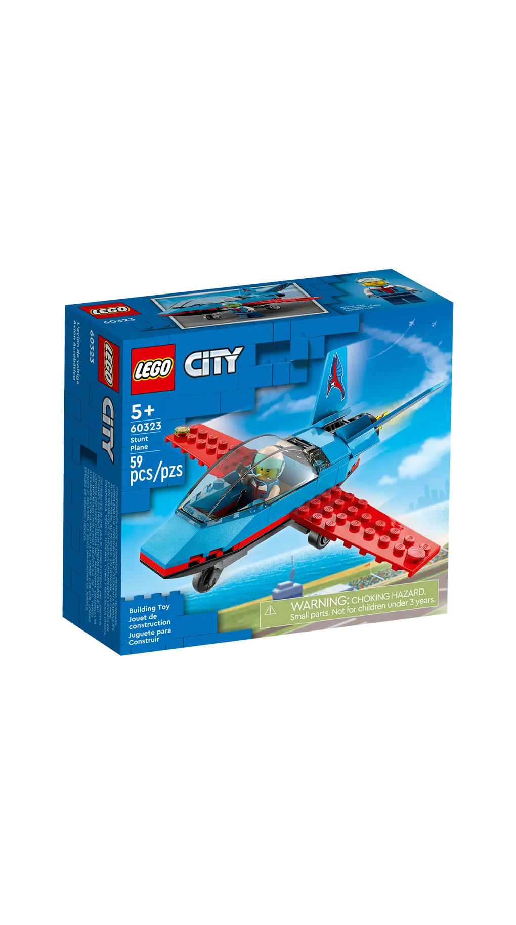 Lego city great vehicles ακροβατικό αεροπλάνο 60323