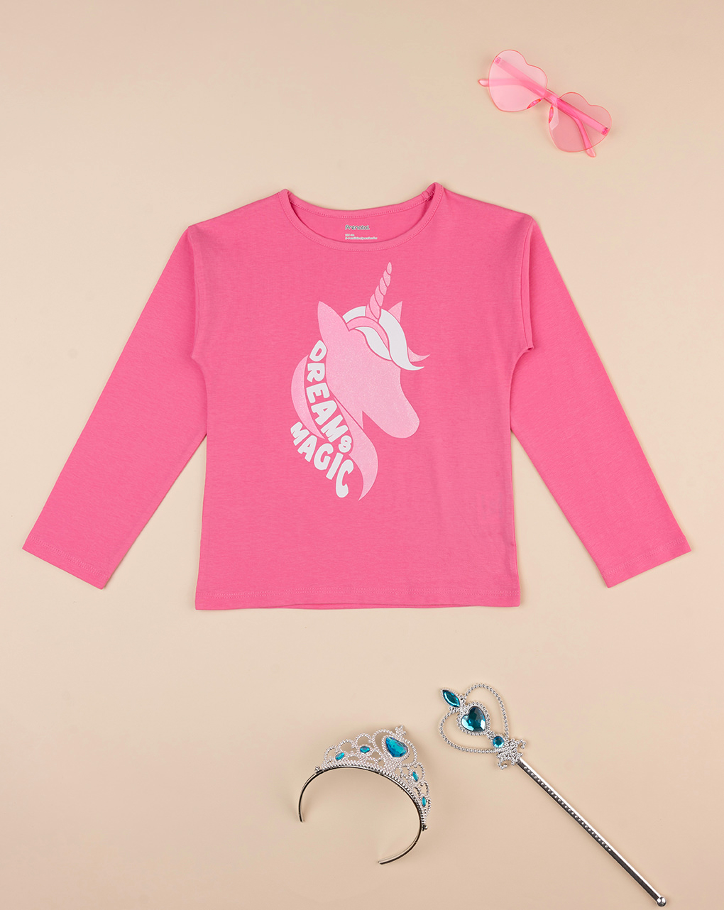 παιδική μπλούζα φούξια με μονόκερο για κορίτσι - Prénatal