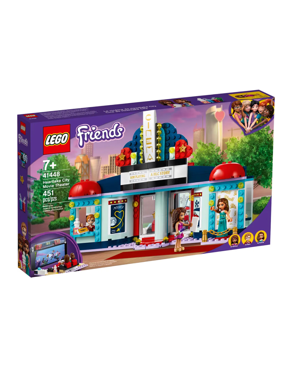 Lego  friends κινηματογράφος της χάρτλεϊκ σίτυ 41448