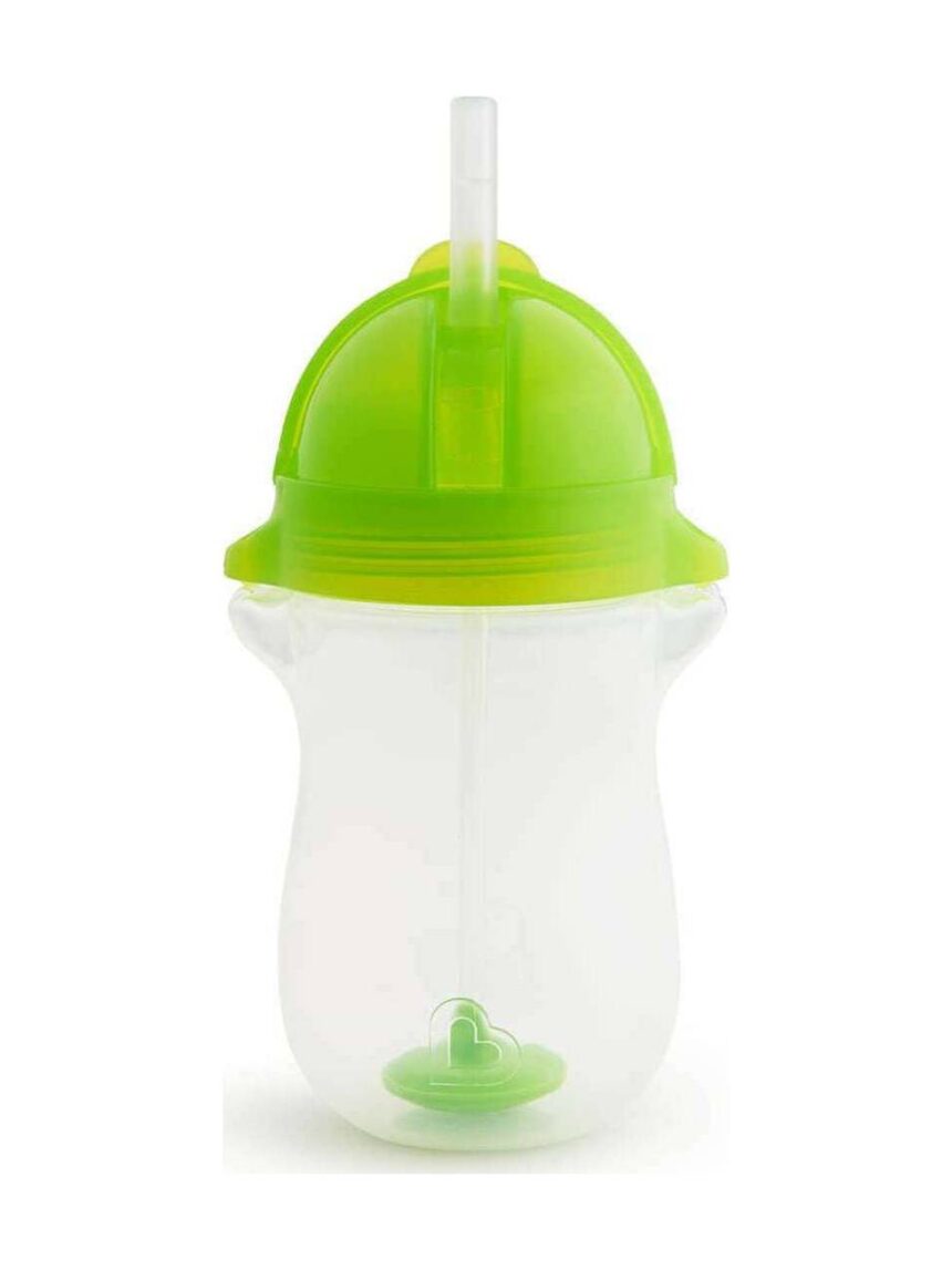 Munchkin ποτήρι εκπαιδευτικό με καλαμάκι tip n sip tall green 296ml - Munchkin