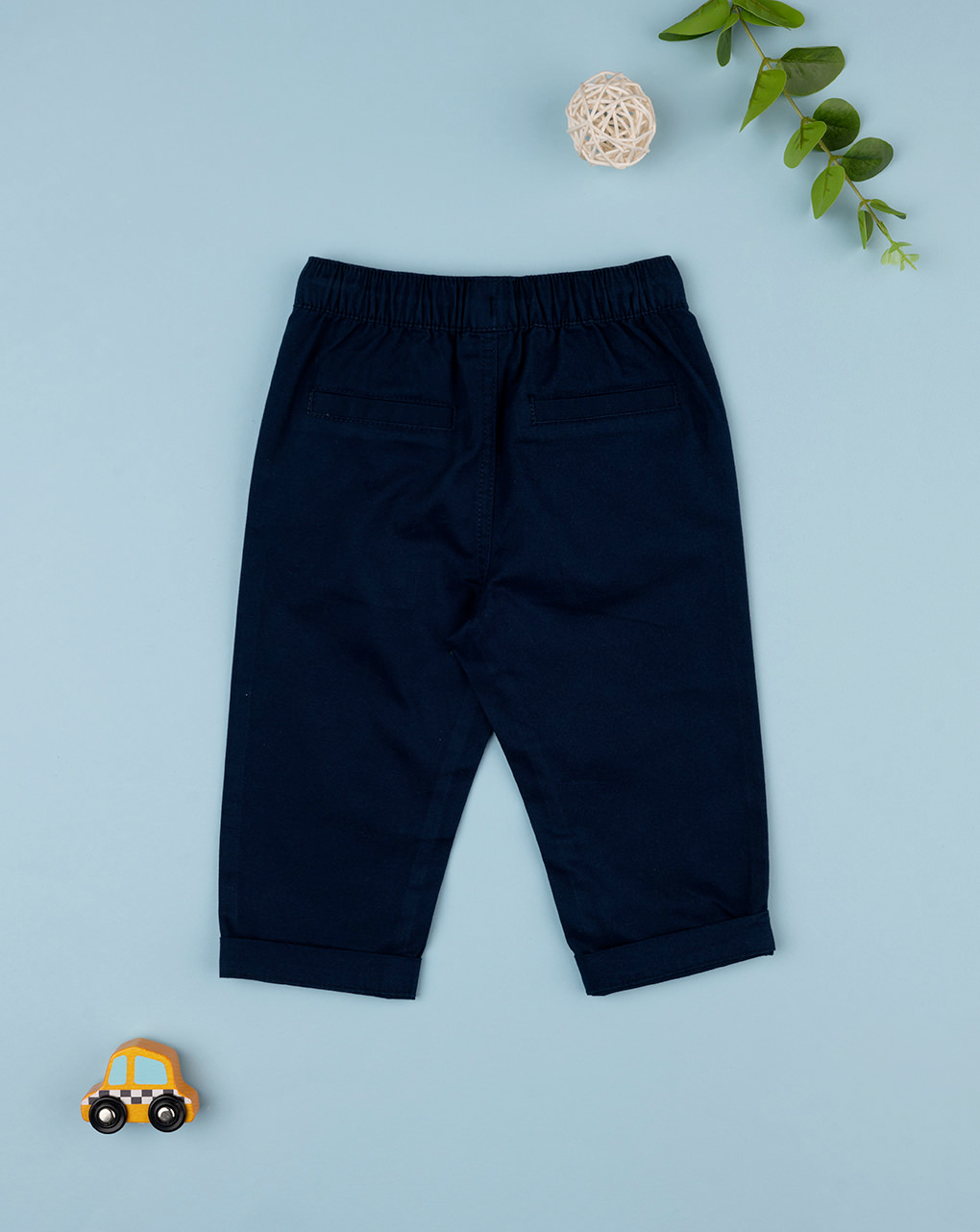 βρεφικό παντελόνι twill μπλε σκούρο για αγόρι - Prénatal