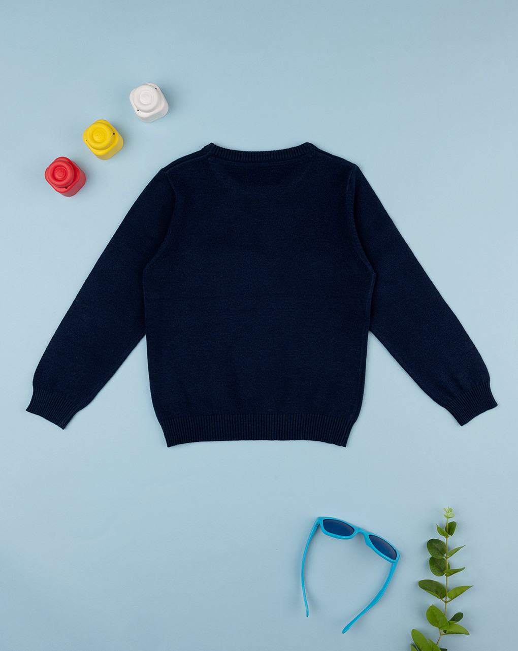 παιδικό πουλόβερ μπλε σκούρο για αγόρι - Prénatal
