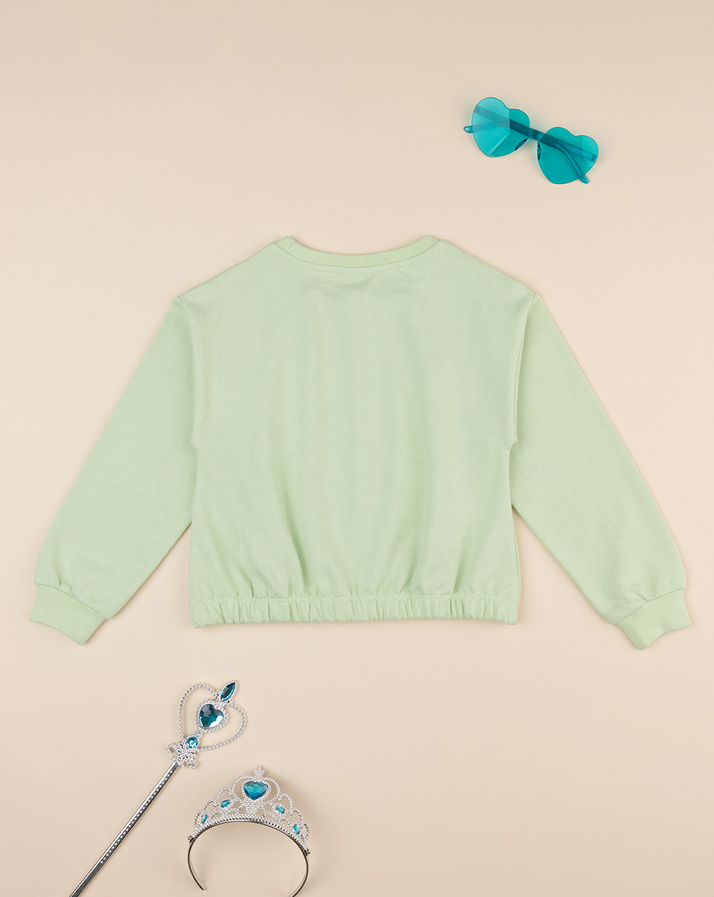 παιδική μπλούζα φούτερ πράσινη με μονόκερο για κορίτσι - Prénatal