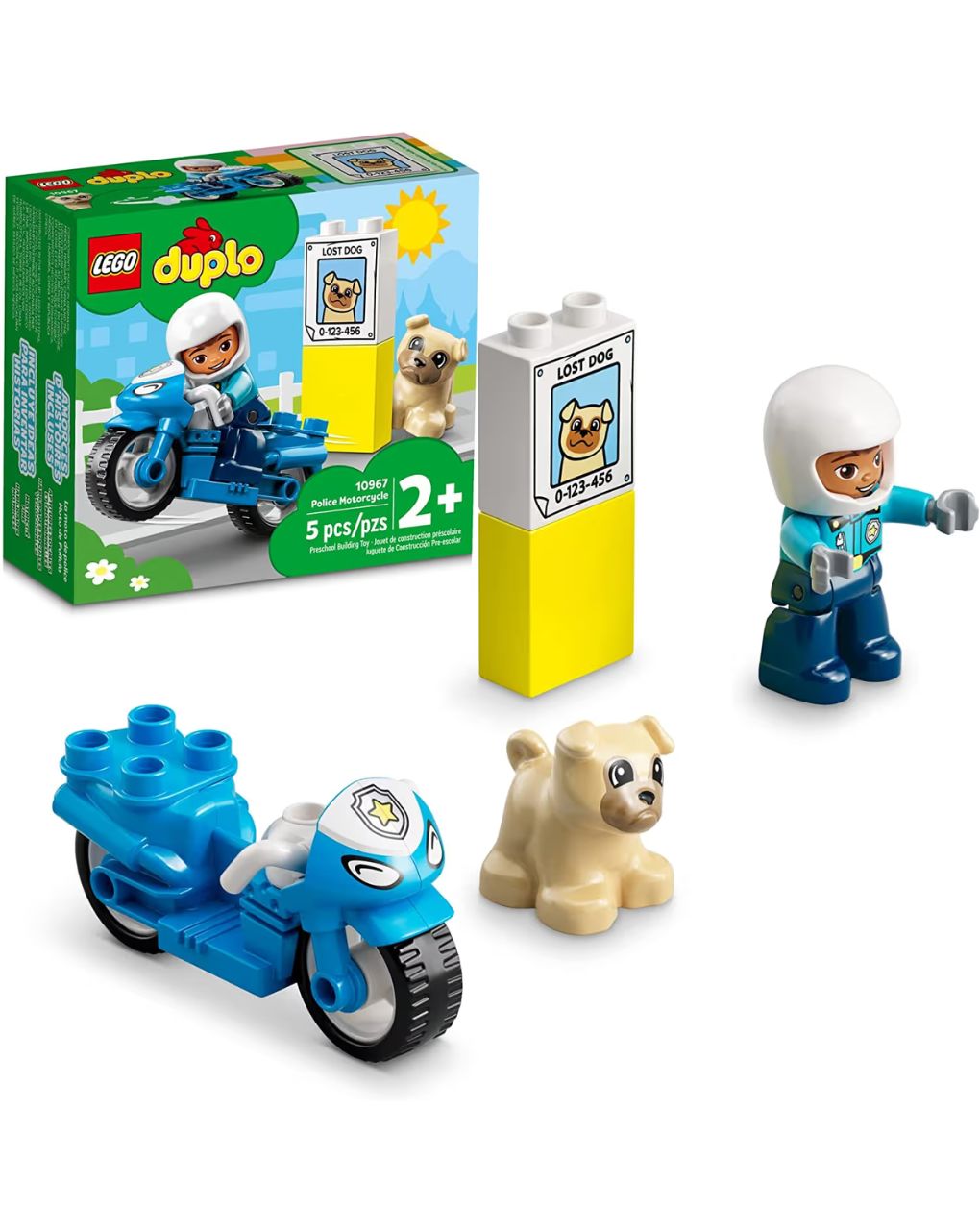 Lego duplo town police motorcycle 10967