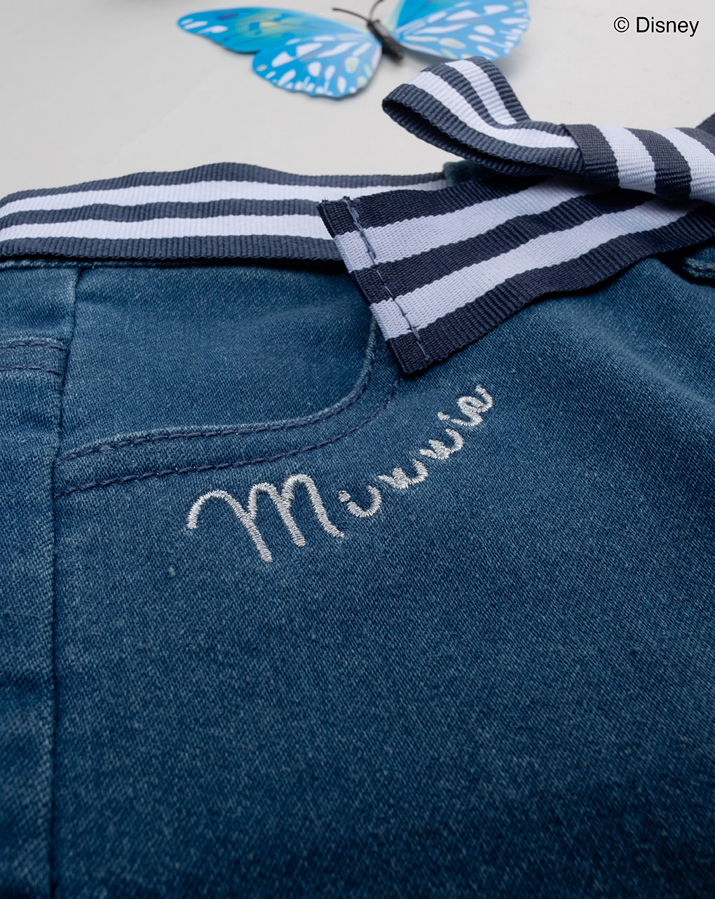 βρεφικό τζιν παντελόνι μπλε με τη minnie για κορίτσι - Prénatal