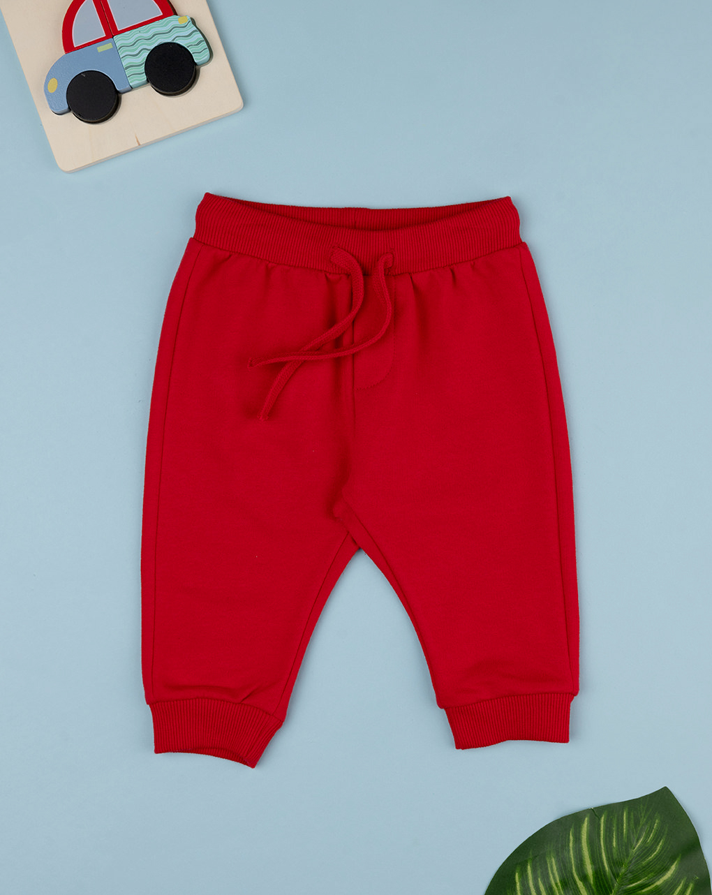 βρεφικό παντελόνι φόρμας κόκκινο για αγόρι