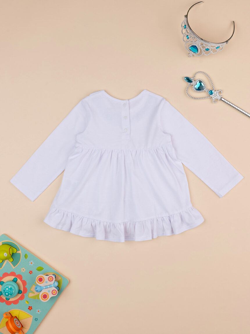 βρεφική μπλούζα λευκή indigo για κορίτσι - Prénatal