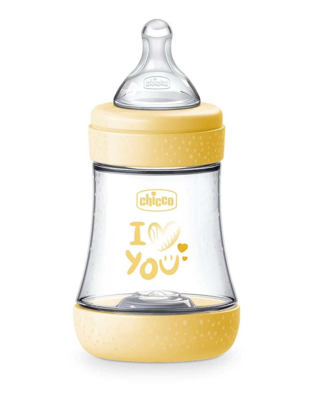 Chicco πλαστικό μπιμπερό p5 κίτρινο 150ml 0m+ - Chicco