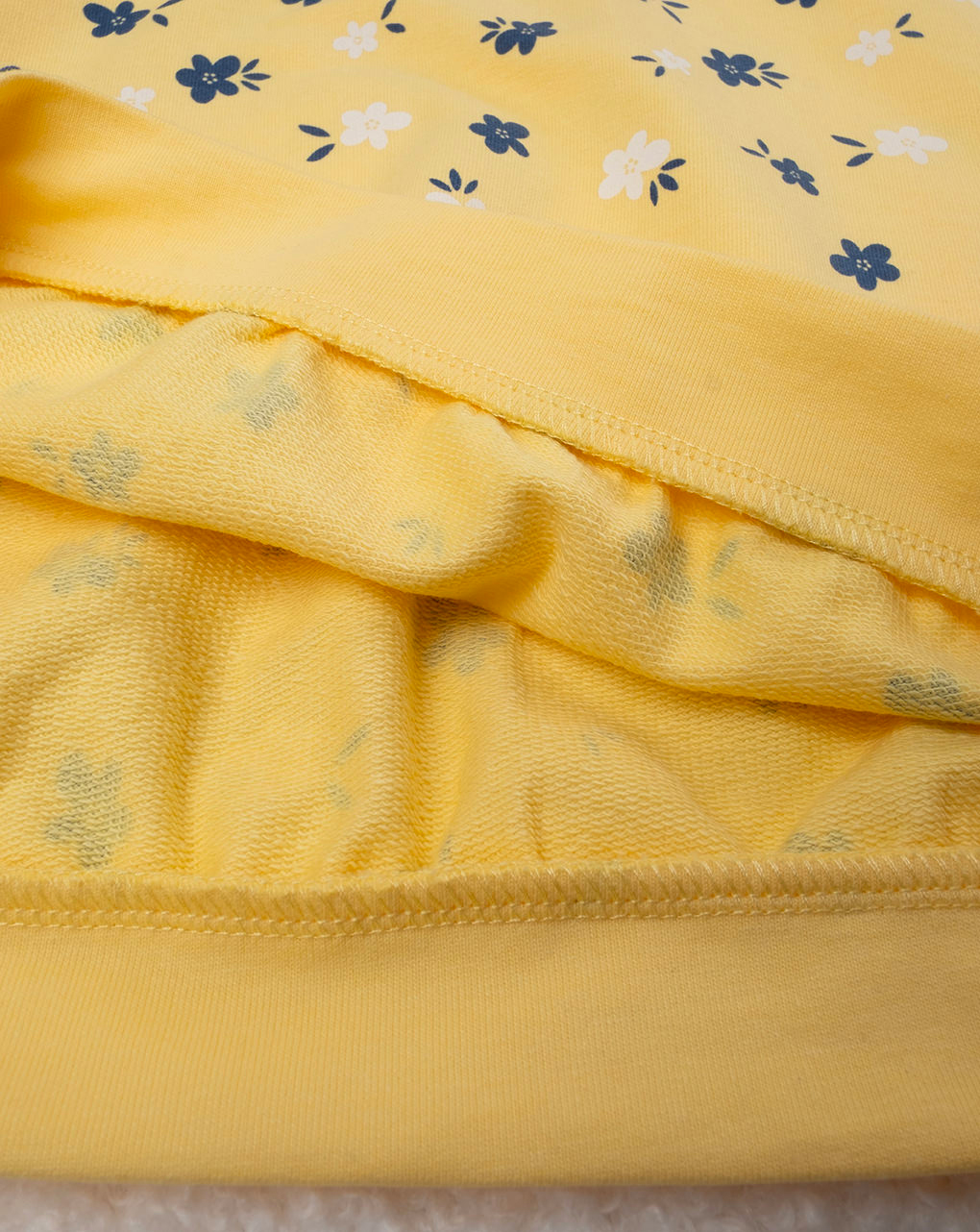 παιδική μπλούζα φούτερ κίτρινη φλοράλ για κορίτσι - Prénatal