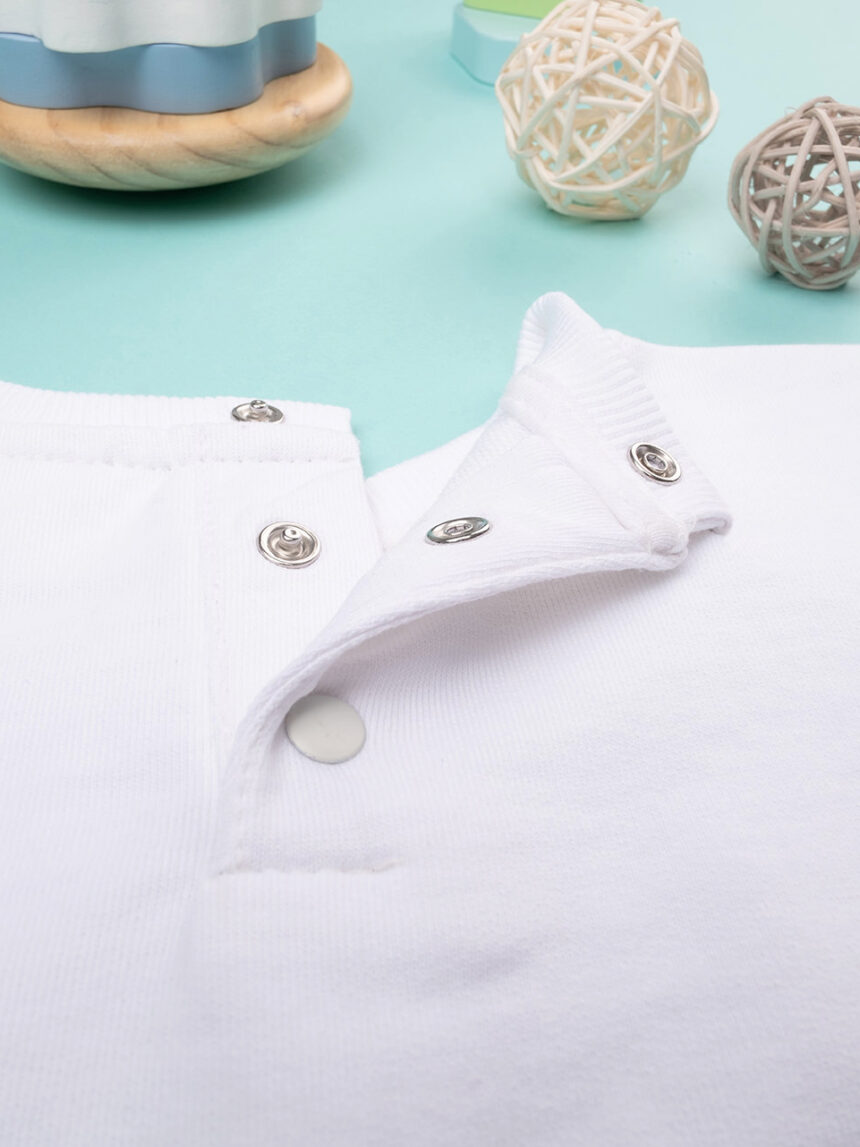 βρεφική μπλούζα λευκή indigo για αγόρι - Prénatal