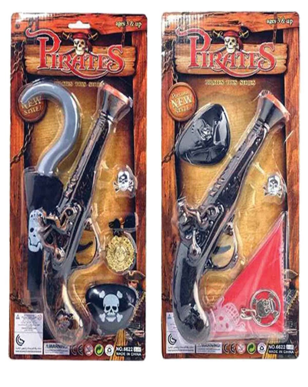 τσα-φαλ αποκριάτικη καρτέλα πειρατή σπάθα & αξεσουάρ α1638