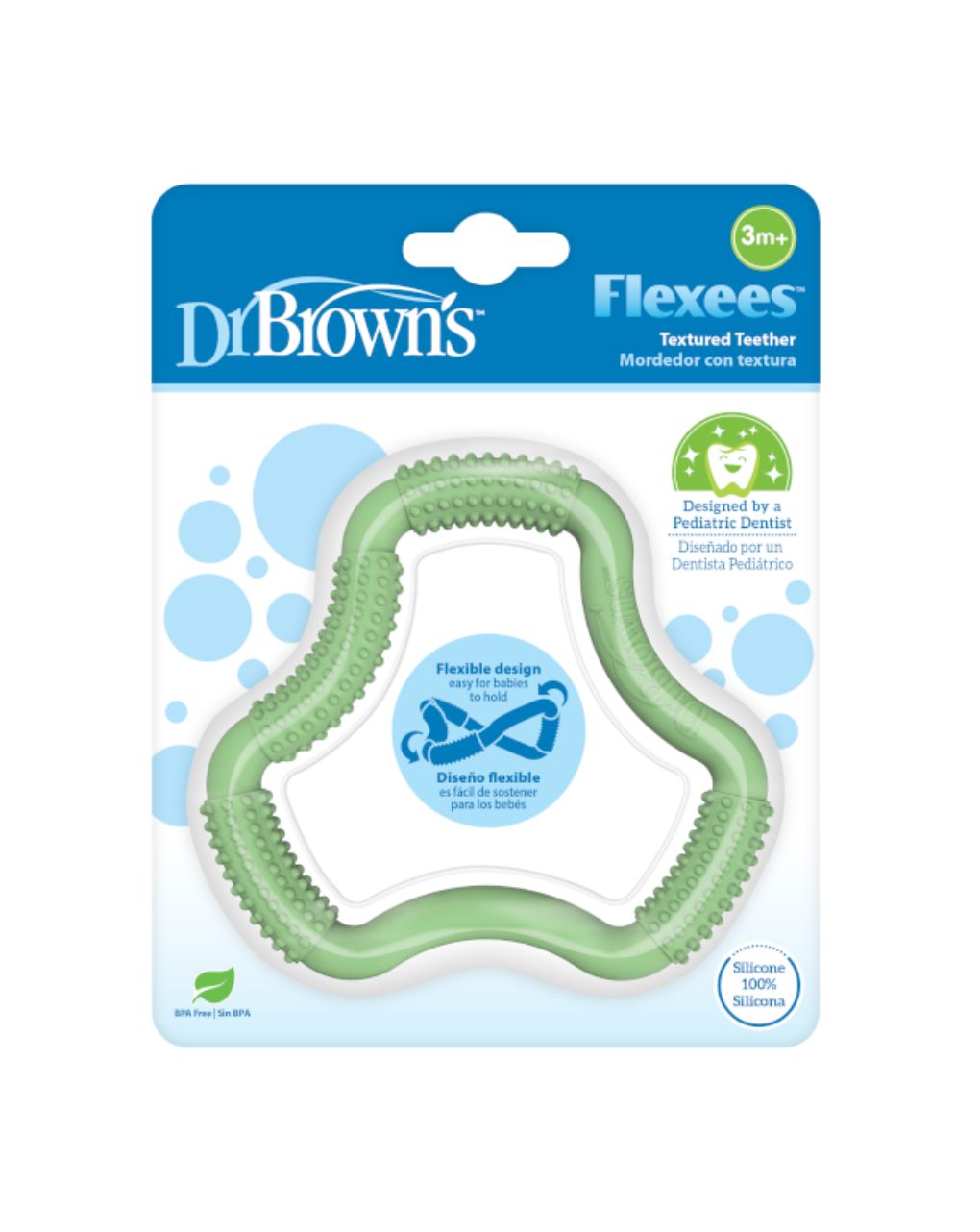 Dr. brown's κρίκος οδοντοφυΐας πράσινος 3m+ 112.70.1hc.389 - Dr Browns