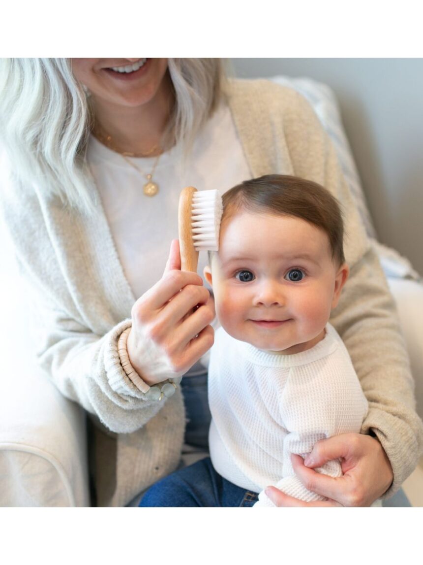 Dr. brown's ξύλινο σετ βούρτσα & χτένα μαλλιών 112.70.1hc.380 - Dr Browns