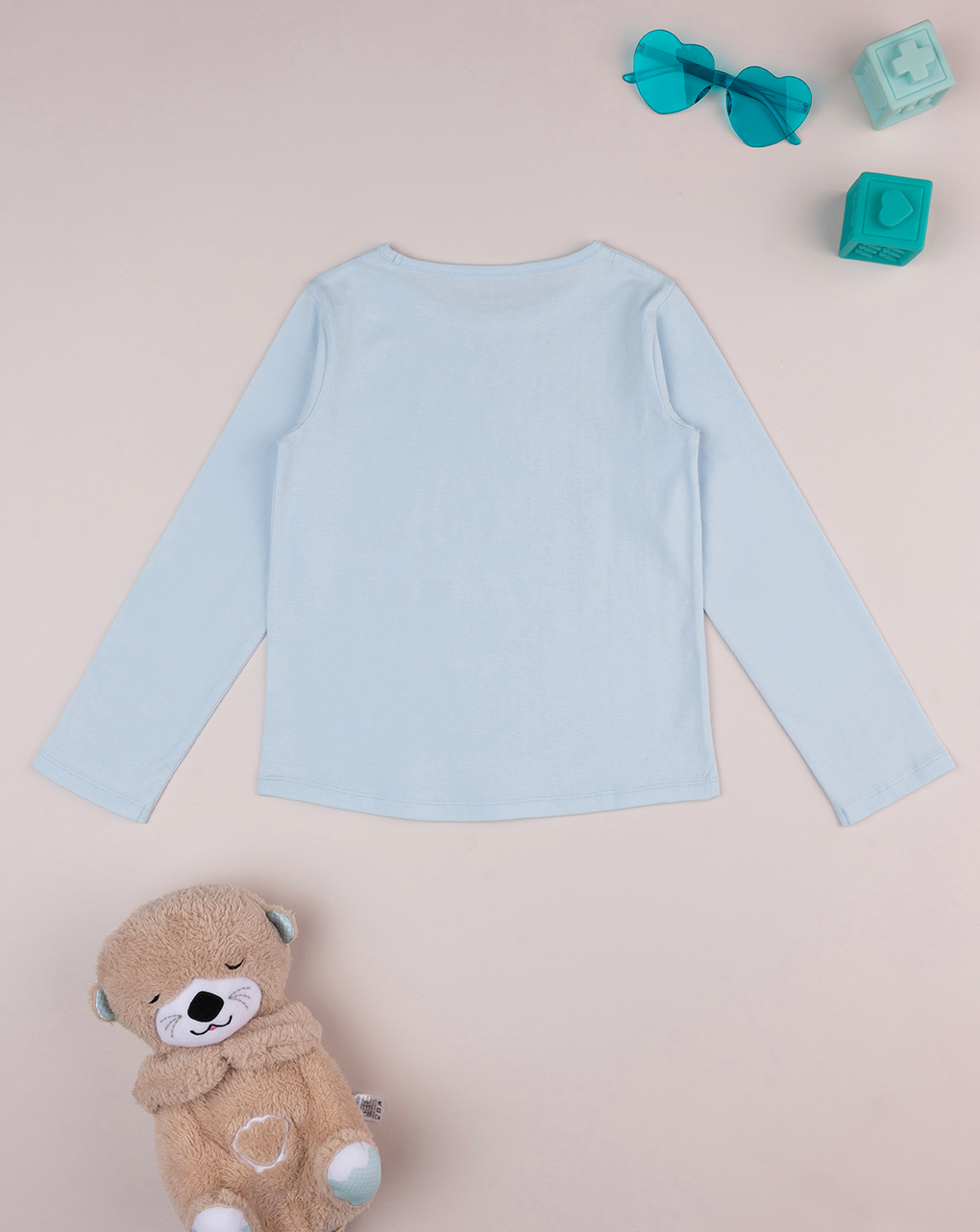 παιδική μπλούζα γαλάζια με αρκουδάκι για κορίτσι - Prénatal