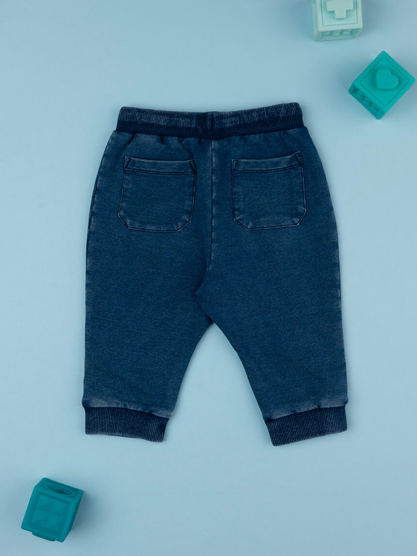 βρεφικό τζιν παντελόνι μπλε indigo για αγόρι - Prénatal